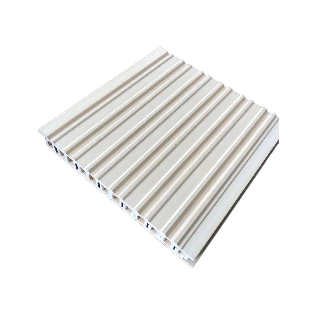 Decorative interior wall panel fluted grooved Wood Plastic Composite wpc for sale