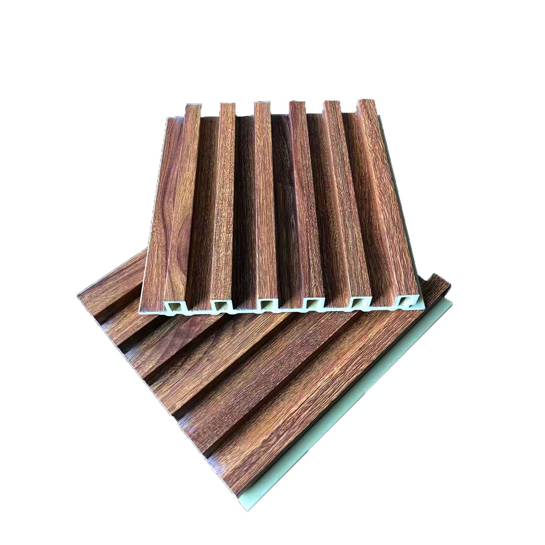 Decorative interior wall panel fluted grooved Wood Plastic Composite wpc for sale