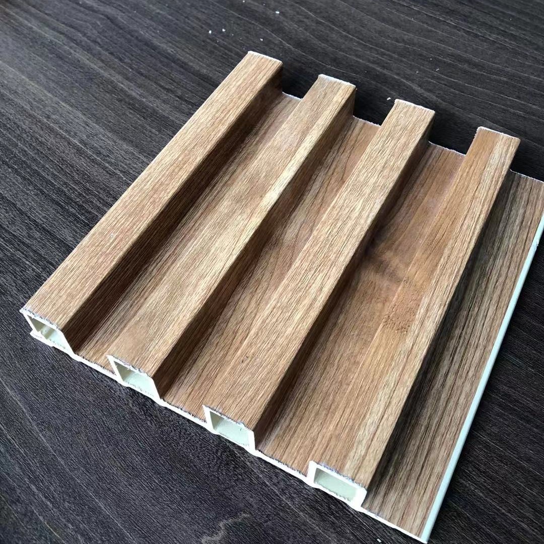 Decorative interior wall panel fluted grooved Wood Plastic Composite wpc for sale