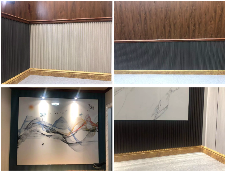 High quality decorative interior wall wpc fluted grooved wall panel WPC wall panel for sale(图3)