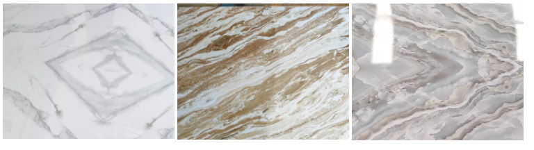 4x8 ft uv artificial pvc marble sheet for bathroom wall 3D wooden sheet for kitchen cabinet(图2)
